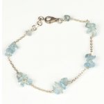 Bracelet Aigue Marine Brute Argent 925